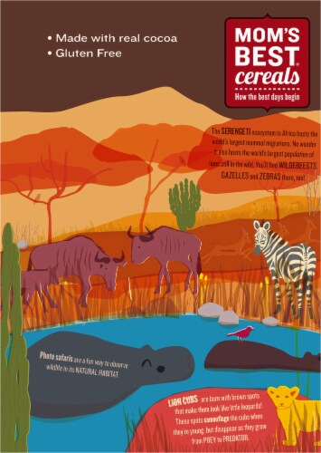 Mom's Best® Safari Cocoa Crunch® Cereal Perspective: back