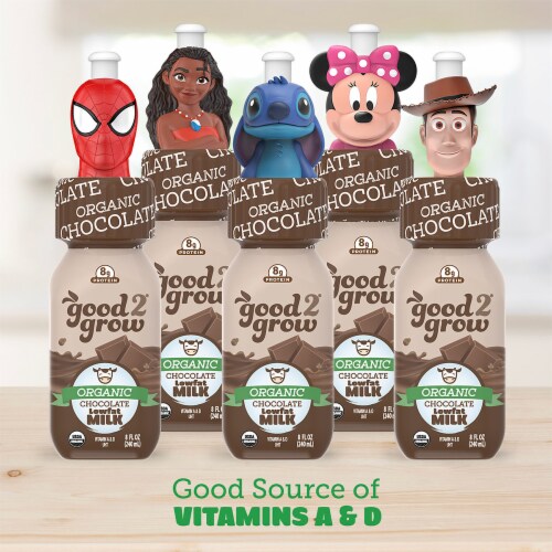 good2grow® Organic Chocolate Milk Perspective: back