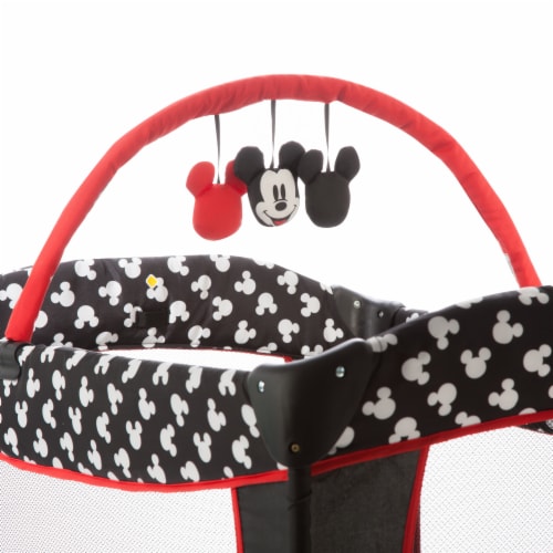 Cosco® Disney® Sweet Wonder 3-Tier Play Yard Perspective: back