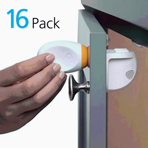 Safety 1st Adhesive Magnetic Lock System - 16 Locks and 4 Keys Perspective: back