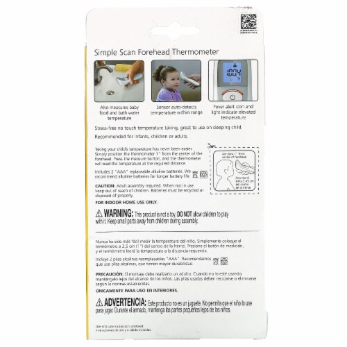 Safety 1st Forehead Scan Thermometer Perspective: back