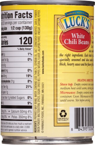 Luck's White Chili Beans Perspective: back