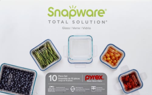 Snapware® Total Solution® Pyrex® Glass Storage Set Perspective: back
