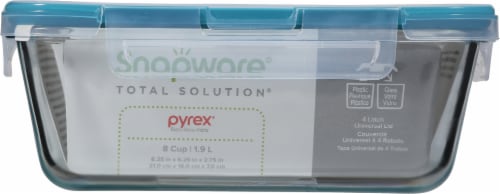 Snapware® Total Solution® Pyrex® Glass Food Storage Container Perspective: back