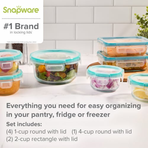 Snapware Total Solution Glass Food Storage Perspective: back