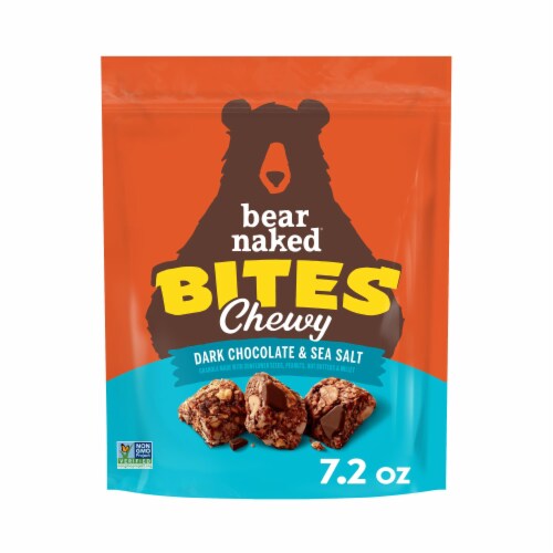 Bear Naked Dark Chocolate and Sea Salt Granola Bites Perspective: back