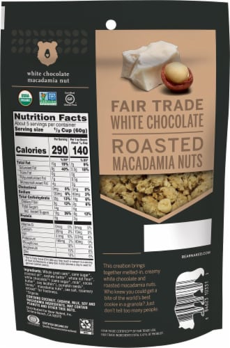 Bear Naked® White Chocolate Macadamia Nut Premium Granola Perspective: back
