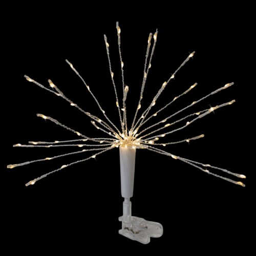 Northlight 12  Warm White LED Lighted Firework Christmas Tree Topper Perspective: back