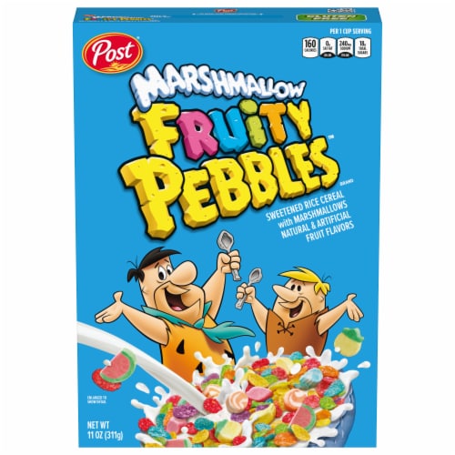 Post® Marshmallow Fruity Pebbles™ Cereal Perspective: back