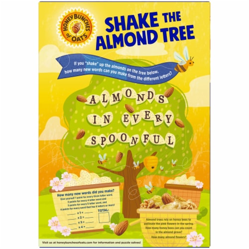 Honey Bunches of Oats® with Almonds Cereal Perspective: back