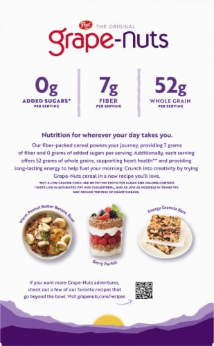 Post® The Original Grape Nuts Cereal Perspective: back