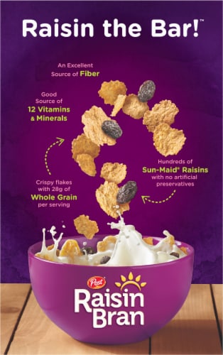 Post® Raisin Bran Cereal Perspective: back