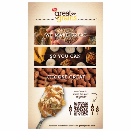 Post® Great Grains® Banana Nut Crunch Cereal Perspective: back