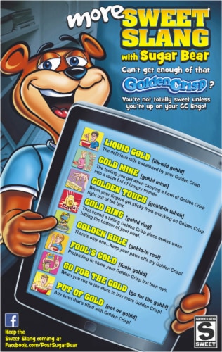 Post® Golden Crisp® Cereal Perspective: back
