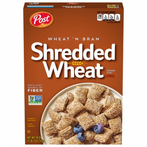 Post® Wheat 'N Bran, Shredded Wheat Cereal Perspective: back