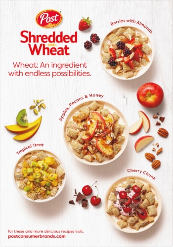 Post® Shredded Wheat Original Cereal Perspective: back