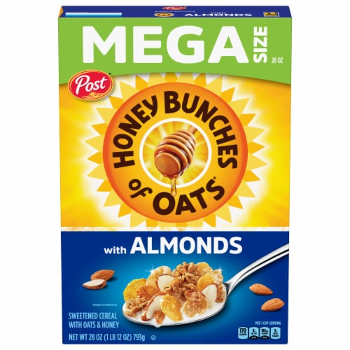 Honey Bunches of Oats® with Crispy Almonds Cereal Perspective: back