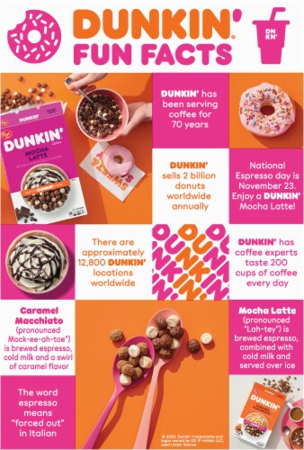 Dunkin' Mocha Latte Cereal Perspective: back