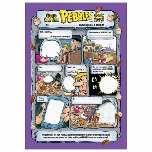 Post Marshmallow Cocoa Pebbles™ Cereal Perspective: back