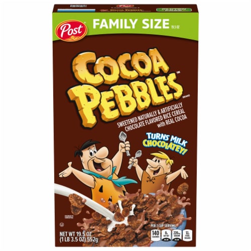 Post® Cocoa Pebbles™ Cereal Perspective: back