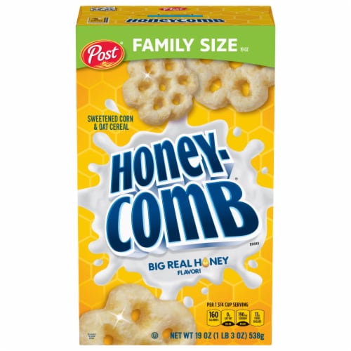 Post® HoneyComb® Corn and Oat Cereal Perspective: back