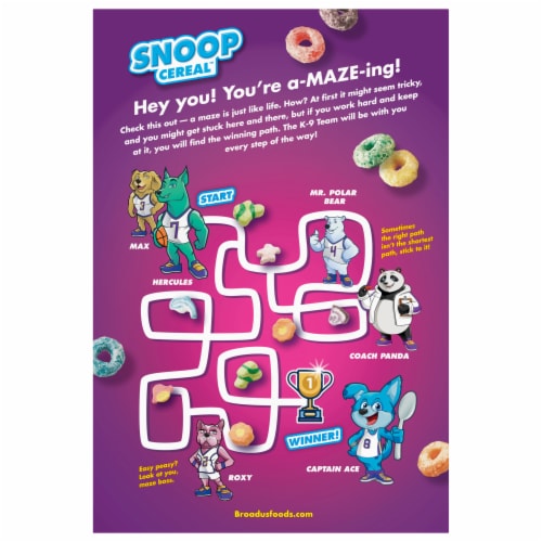 Broadus Fruity Hoopz with Marshmallows Snoop Cereal™ Perspective: back