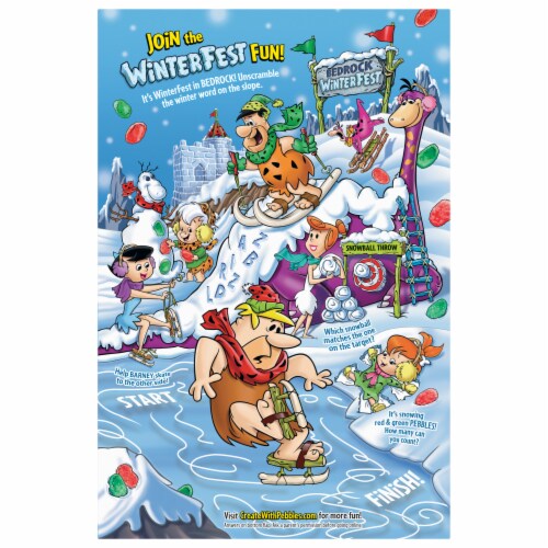 Post® WinterFest Fruity Pebbles™ Cereal Perspective: back