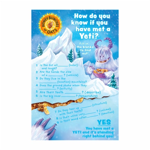 Post® Honey Bunches of Oats® Frosted Bunches Cereal Perspective: back