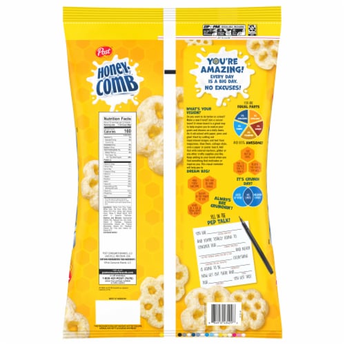 Post® Honeycomb® Cereal Perspective: back