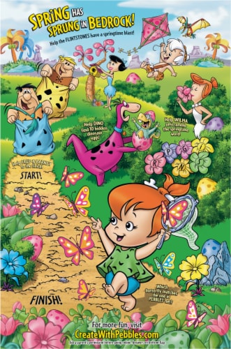 Post® Limted Edition Spring Fruity Pebbles™ Cold Cereal Box Perspective: back