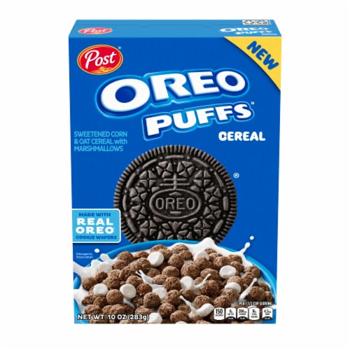 Post OREO PUFFS™ Breakfast Cereal Perspective: back