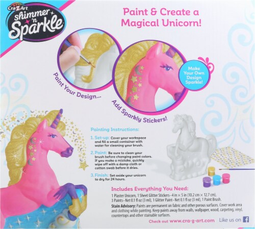 CRA-Z-ART® Shimmer 'n Sparkle® Magical Unicorn Kit Perspective: back