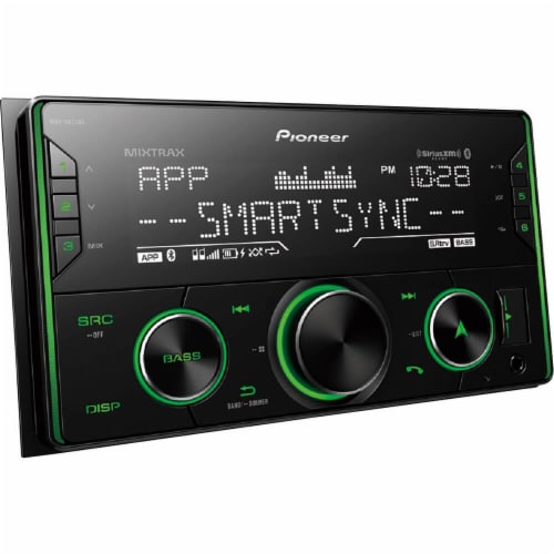 Pioneer MVHS622 Black Double DIN Digital Media Receiver With Built-In Bluetooth Perspective: back