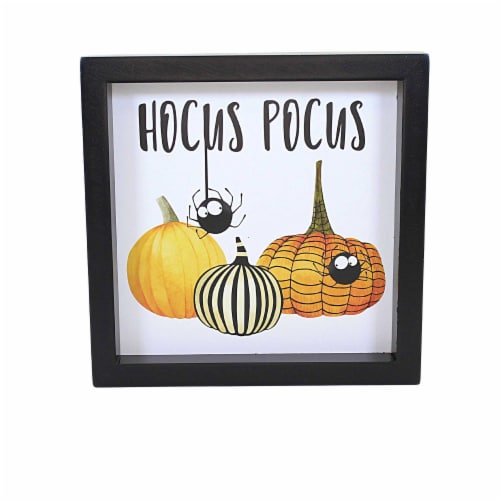 Halloween Hocus Pocus Block Decor Mdf Spider Wall Decoration Th00110 Perspective: back