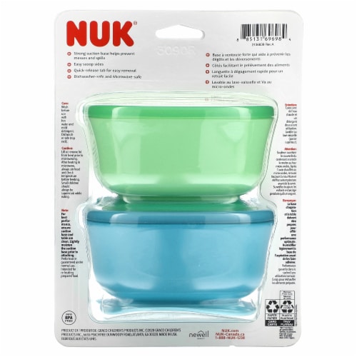 NUK Suction Bowl & Lids Perspective: back