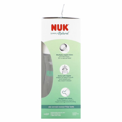 NUK® Simply Natural™ Bottle Perspective: back