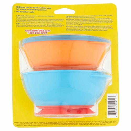 NUK First Essentials Tri-Suction Bowls Perspective: back