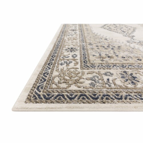 Teagan , Oatmeal / Ivory - 1'-6  x 1'-6  Square Perspective: back