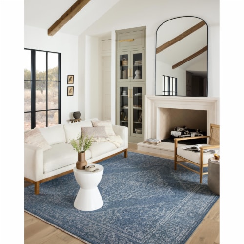 Van-03 Denim, Dove 2'-7  X 12'-0  Size Rug Perspective: back