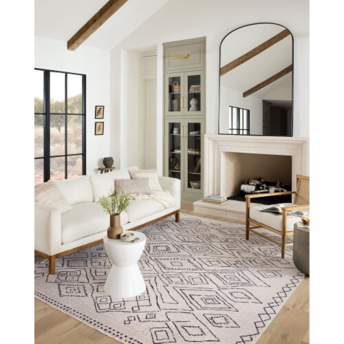 Van-06 Dove, Charcoal 2'-7  X 10'-0  Size Rug Perspective: back