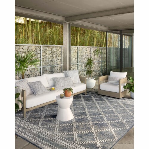 RAI-05 Denim, Ivory 11'-6  x 15' Size Rug Perspective: back