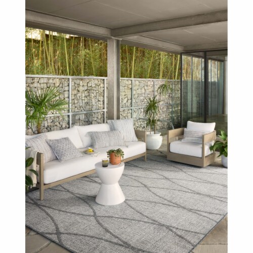 RAI-07 Dove, Grey 11'-6  x 15' Size Rug Perspective: back