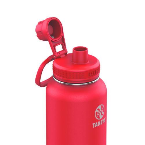Takeya Actives Insulated Water Bottle - Watermelon Perspective: back