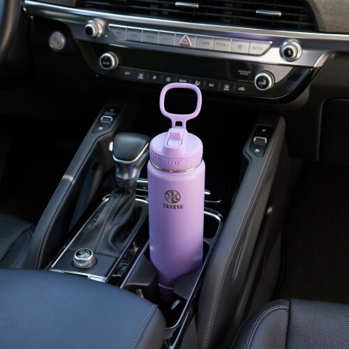 Takeya Water Bottle with Straw - Lilac Perspective: back