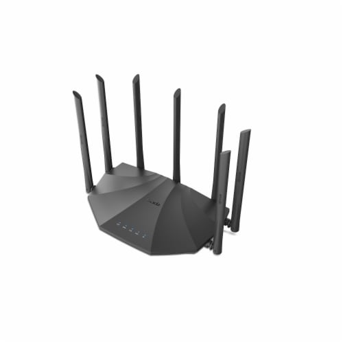 Tenda AC2100 Dual Band Gigabit WiFi Router Black (AC23) Perspective: back
