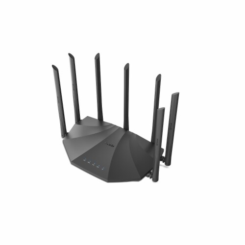 Tenda AC2100 Dual Band Gigabit WiFi Router Black (AC23) Perspective: back