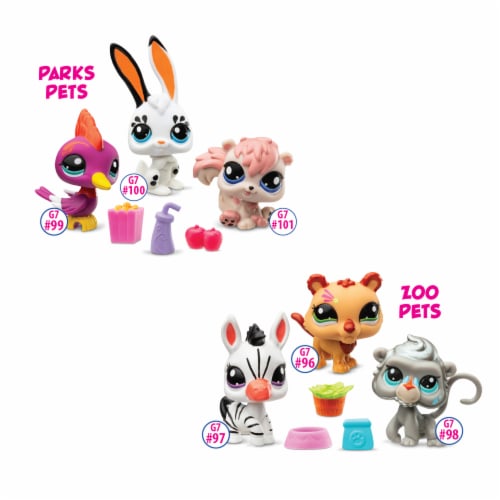Littlest Pet Shop City Park Trio Playset Perspective: back