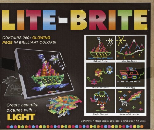 Lite Brite Magic Screen Light Toy Perspective: back