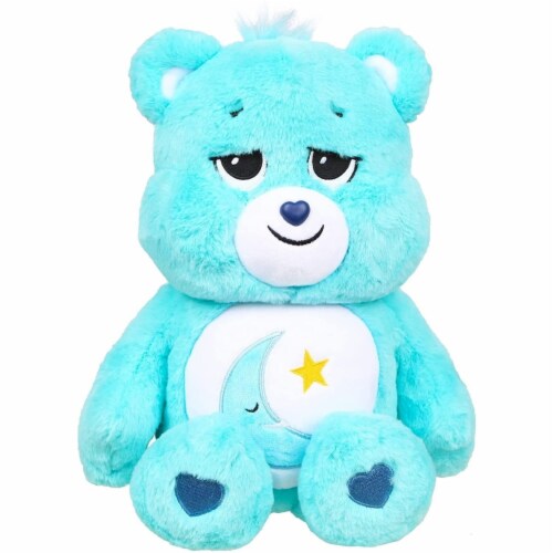 Care Bears Bedtime Bear Moon Star Dreams Sleepy Aqua Blue 16 Plush Large Toy Basic Fun 1 Unit