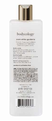 Bodycology Pure White Gardenia Body Wash & Bubble Bath Perspective: back